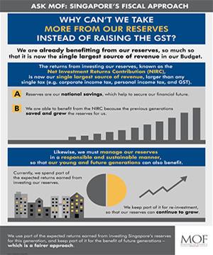 Why don't we take more from our reserves instead of raising the GST?