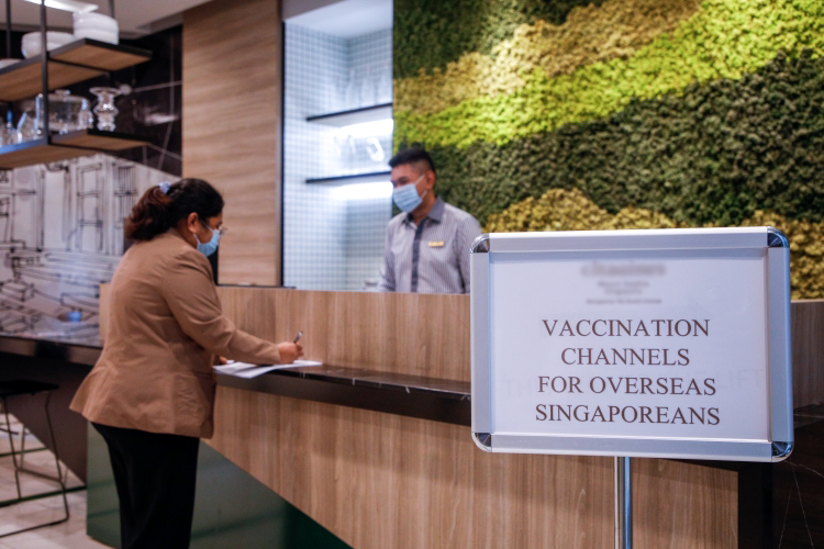 Local vaccination channels for overseas Singaporeans (MFA)
